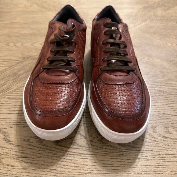 Zanzara Mens Brown Rhythm Woven Sneakers, Size 9.5